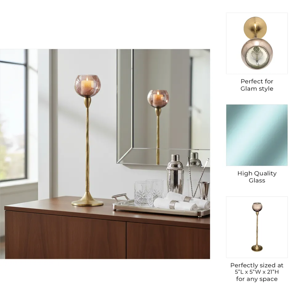 REEDLEY GOLD GLASS 21 (IN)
