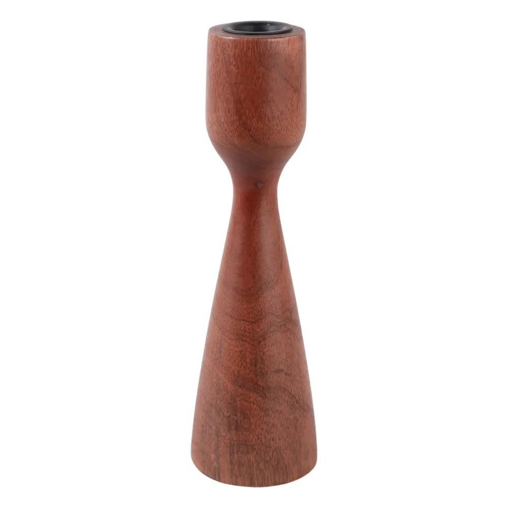 FARLEYSIDE BROWN CANDLE HOLDER 10 (IN)