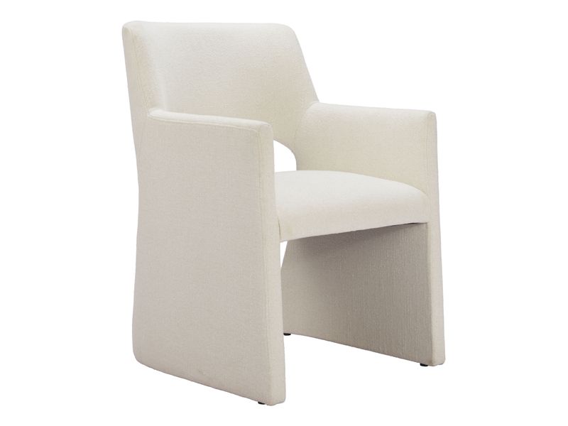 Minet Dining Chair Linen White 7