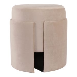 HADLEYTON IVORY OTTOMAN 18 (IN) 1