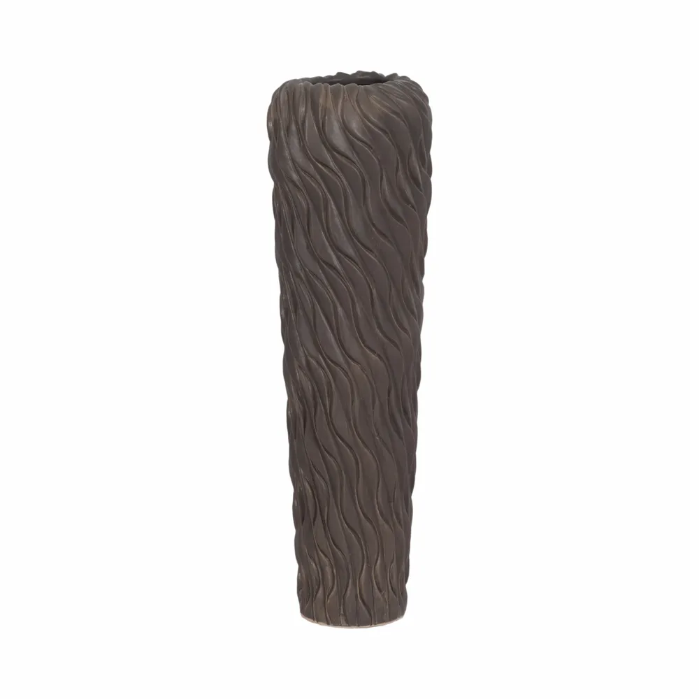 ROYVALE BROWN VASE 34 (IN)