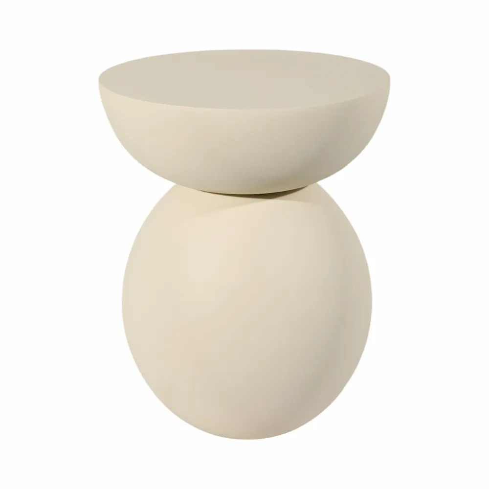 ASHMOOR WHITE TABLE 19 (IN)