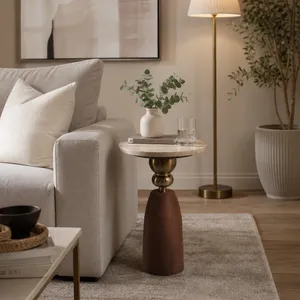 CAXTONWIND WHITE TABLE 23 (IN) 8