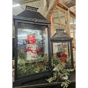 Holiday Lanterns Set of 2 - 17in and 24in 1