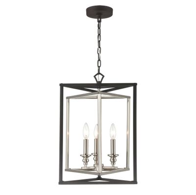 Salinger 16″ Wide 3-Light Pendant - Charcoal