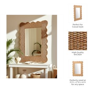 CABOTPORT TAN MIRROR 44 (IN) 9