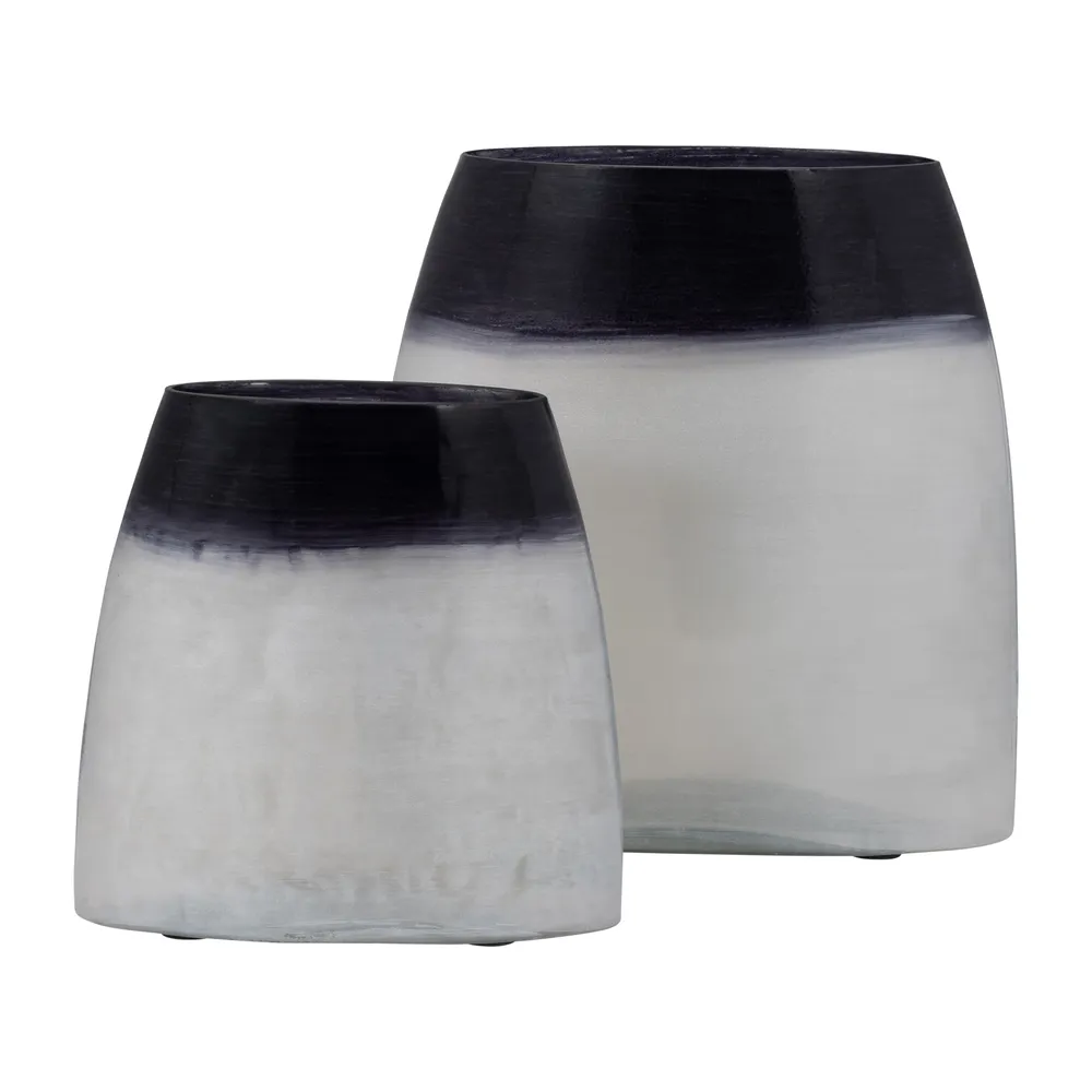 BISHOPFIELD BLUE GLASS VASE 8 (IN)