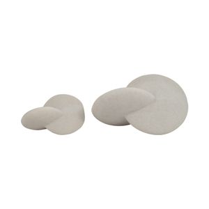 EVERTONSTONE SET OF 2 WHITE DECOR 8 (IN) 7