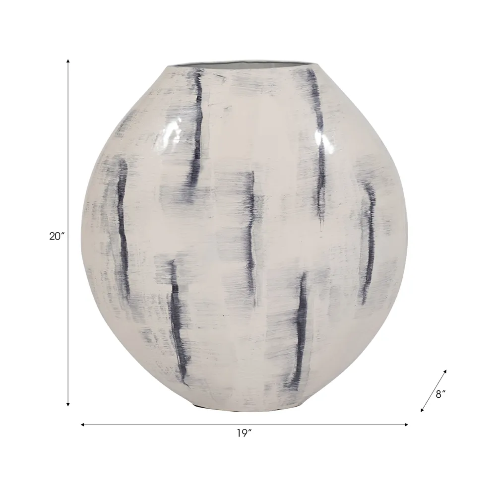 GORTONHAM WHITE VASE 20 (IN)