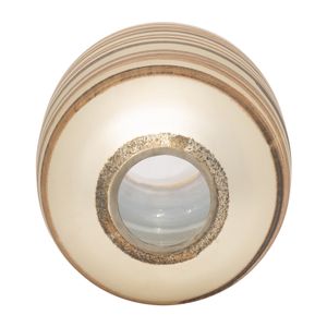 CARLTONLAND GOLD GLASS VASE 14 (IN) 7