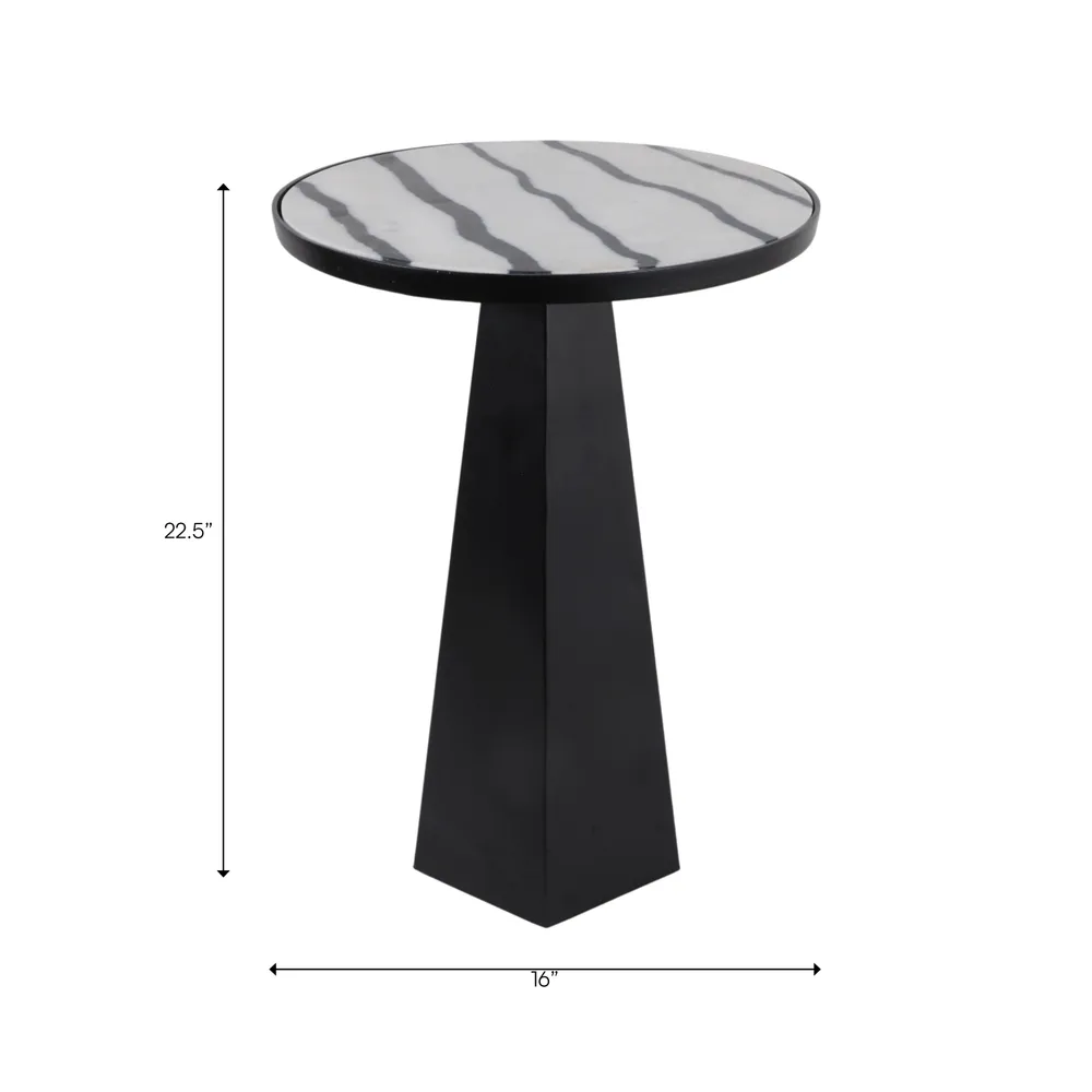 ANTONHOLM WHITE TABLE 23 (IN)