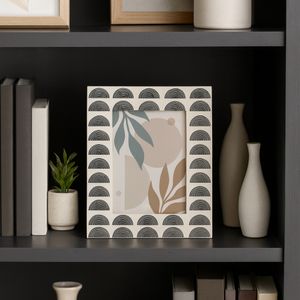 RESIN, 5X7 BLACK ARCHES PHOTO FRAME, IVORY/BLACK 9