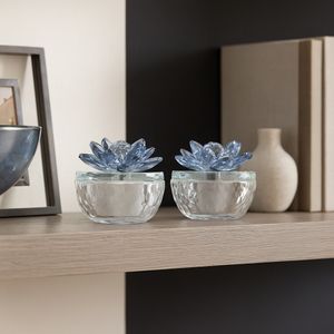 BAIRDCROSS SET OF 2 BLUE BOXES 4 (IN) 13