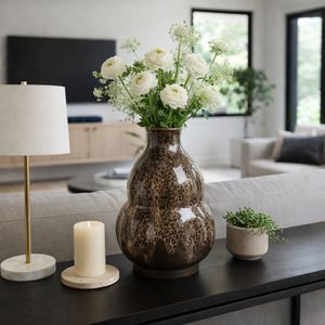 HARLEMHAVEN BROWN VASE 16 (IN) 2