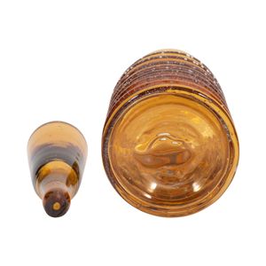 HAMDENWICK ORANGE GLASS VASE 15 (IN) 8