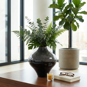 GARRETTSIDE BROWN VASE 14 (IN) 12