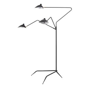 Risley 81.5'' High 3-Light Floor Lamp - Matte Black 2
