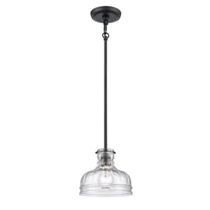 Orinoco 8″ Wide 1-Light Mini Pendant - Matte Black 1
