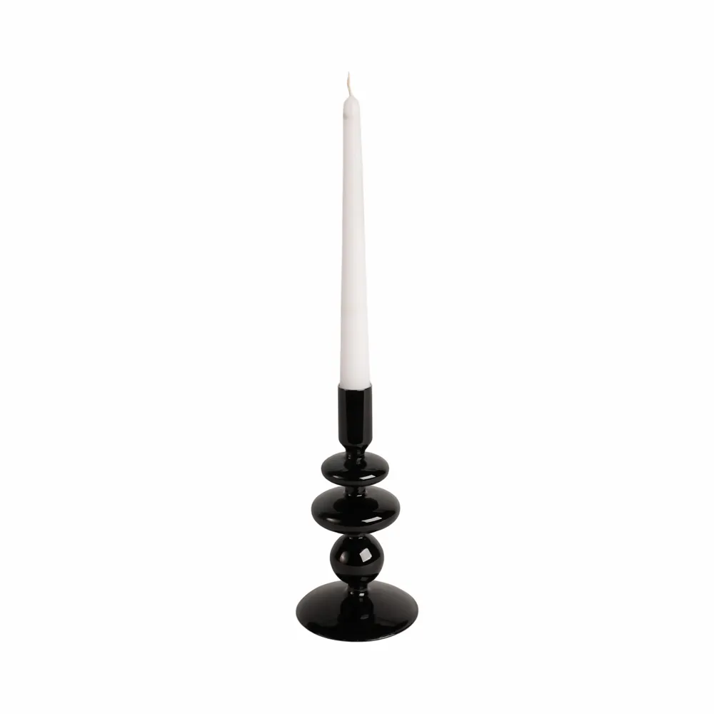 ELLENLAND BLACK CANDLE HOLDER 7 (IN)