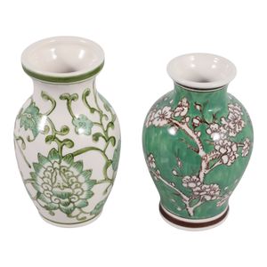 KEATONHOLM SET OF 2 GREEN CHINOISERIE 7 (IN) 6