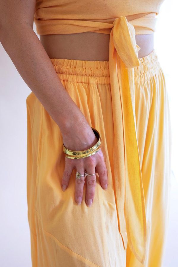 Challis Drawstring Balloon Pant / Cumin