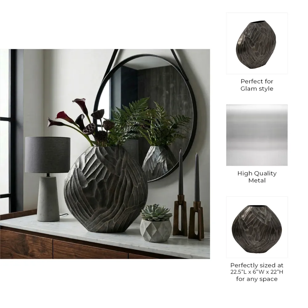 ARLENCLIFF SILVER VASE 22 (IN)