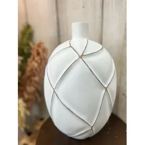 Cracked Looking Vase 12in 1