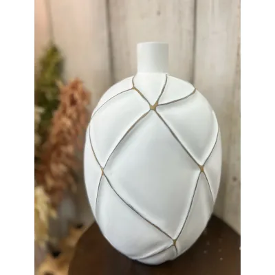 Cracked Looking Vase 12in