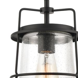Kennington 8'' Wide 1-Light Mini Pendant - Black 3