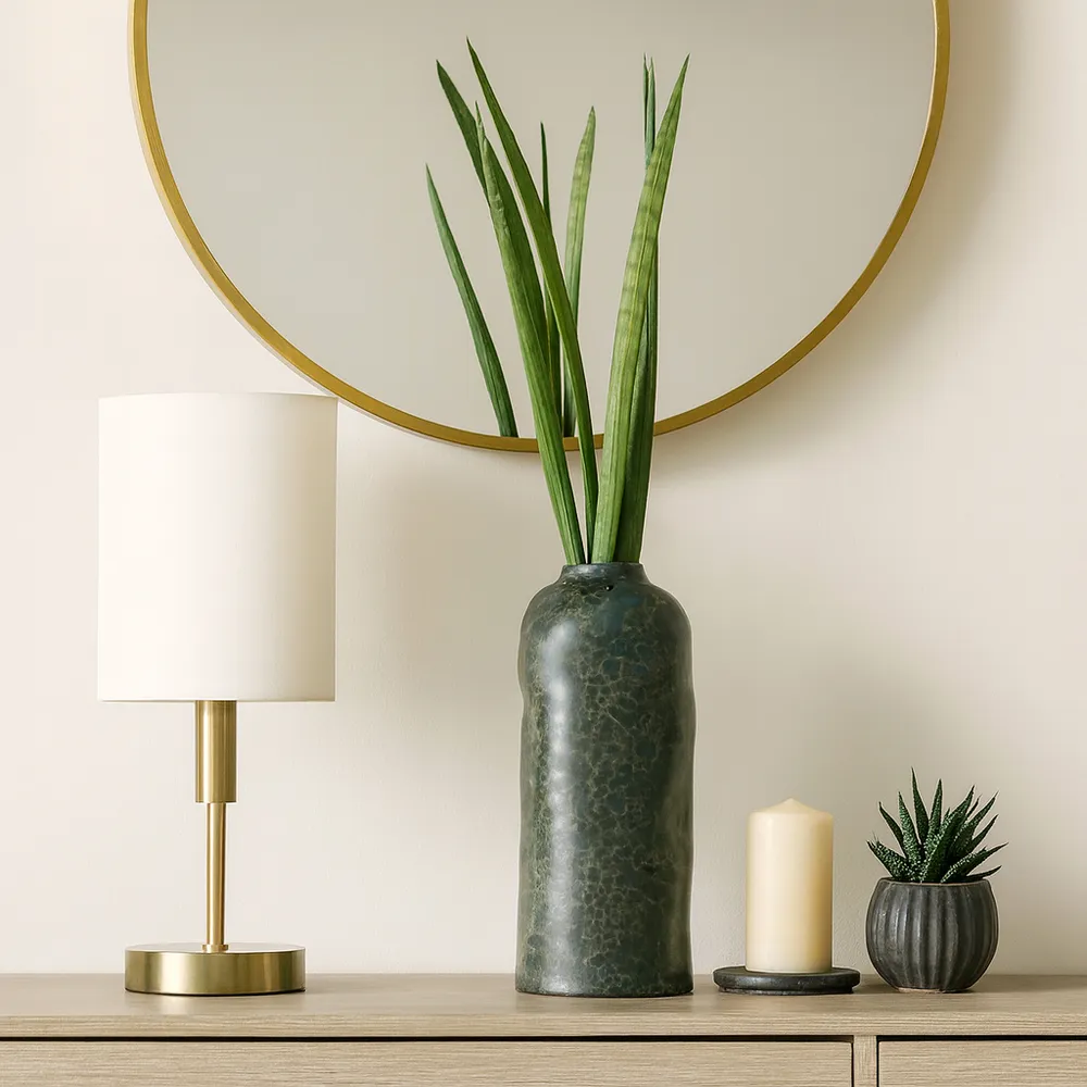 BLANTONWAY GREEN VASE 18 (IN)