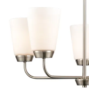 Winslow 25'' Wide 5-Light Chandelier - Brushed Nickel 3