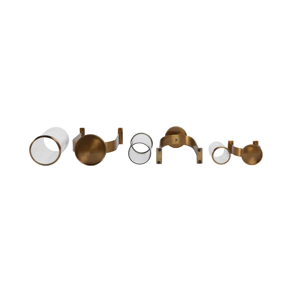 FLYNN GOLD CANDLE HOLDER 22 (IN)