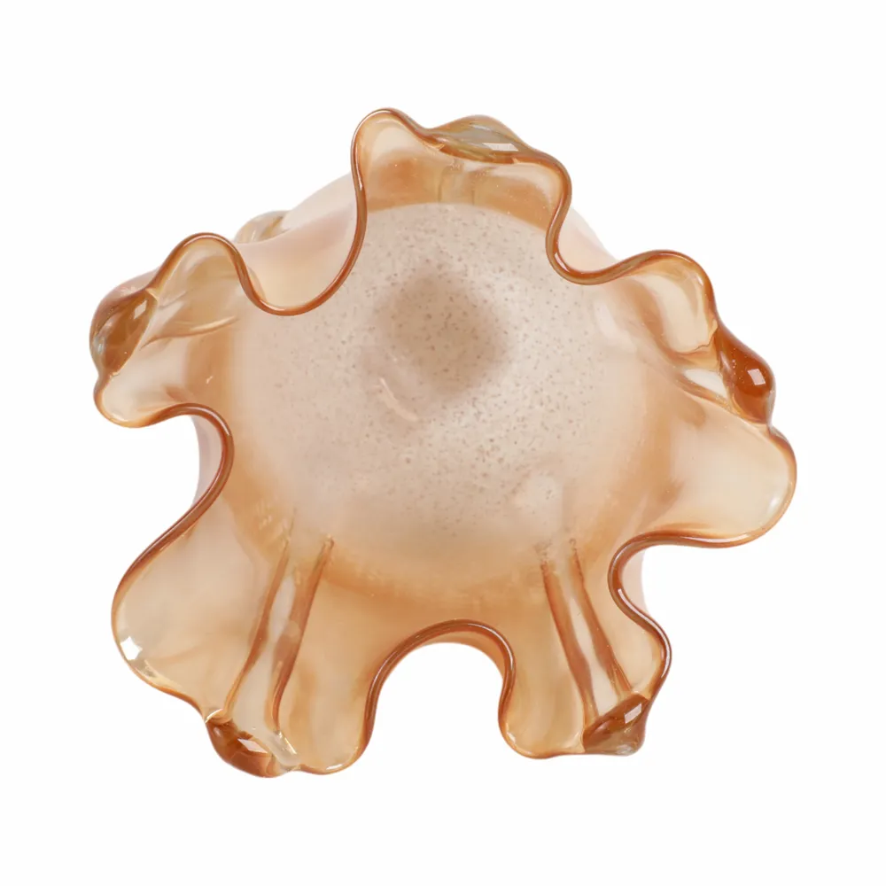 DAXTONROSE TAN GLASS VASE 10 (IN)