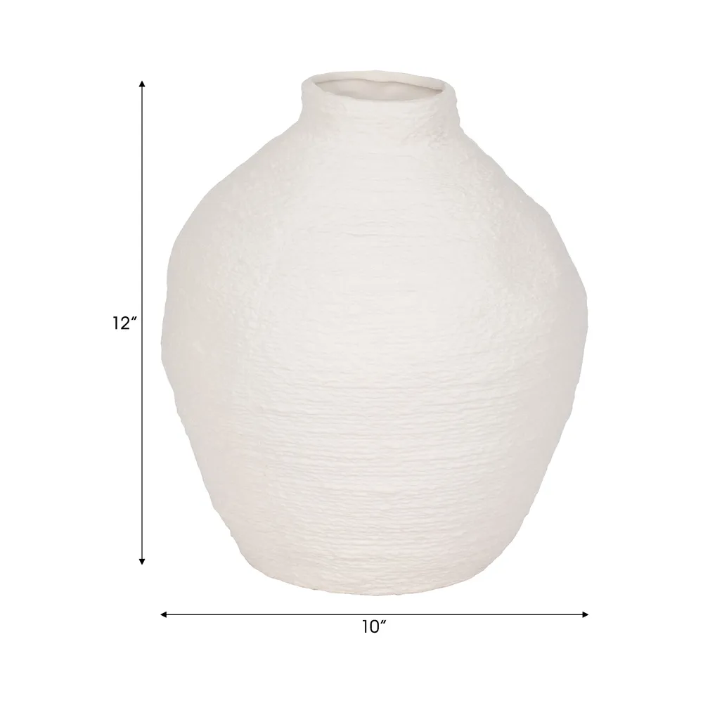 DENNINGHOLM WHITE VASE 13 (IN)