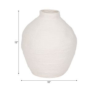 DENNINGHOLM WHITE VASE 13 (IN) 8