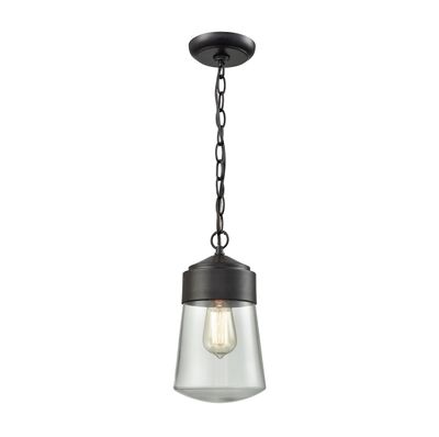 Mullen Gate 6″ Wide 1-Light Outdoor Pendant - Oil Rubbed Bronze