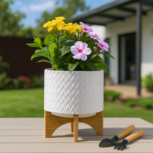 DOYLETON WHITE PLANTER 10 (IN) 2