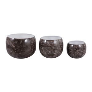 JAKEWICK SET OF 3 BROWN PLANTER 11 (IN) 4