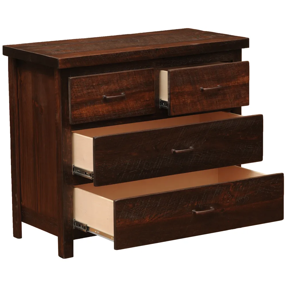 WoodShop Four Drawer Low Boy - Premium Line - Hardware Choice:  TBD