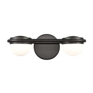 Nelly 14″ Wide 2-Light Vanity Light - Matte Black 1