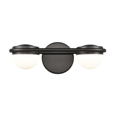 Nelly 14″ Wide 2-Light Vanity Light - Matte Black