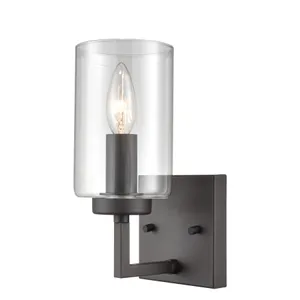 West End 9.25" High 1-Light Sconce - Oil Rubbed Bronze 1