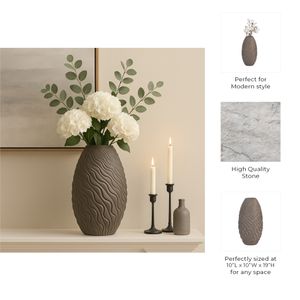ROYVALE BROWN VASE 19 (IN) 9