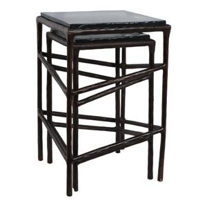 HADWICKBEACH SET OF 2 GOLD TABLE 25 (IN) 3