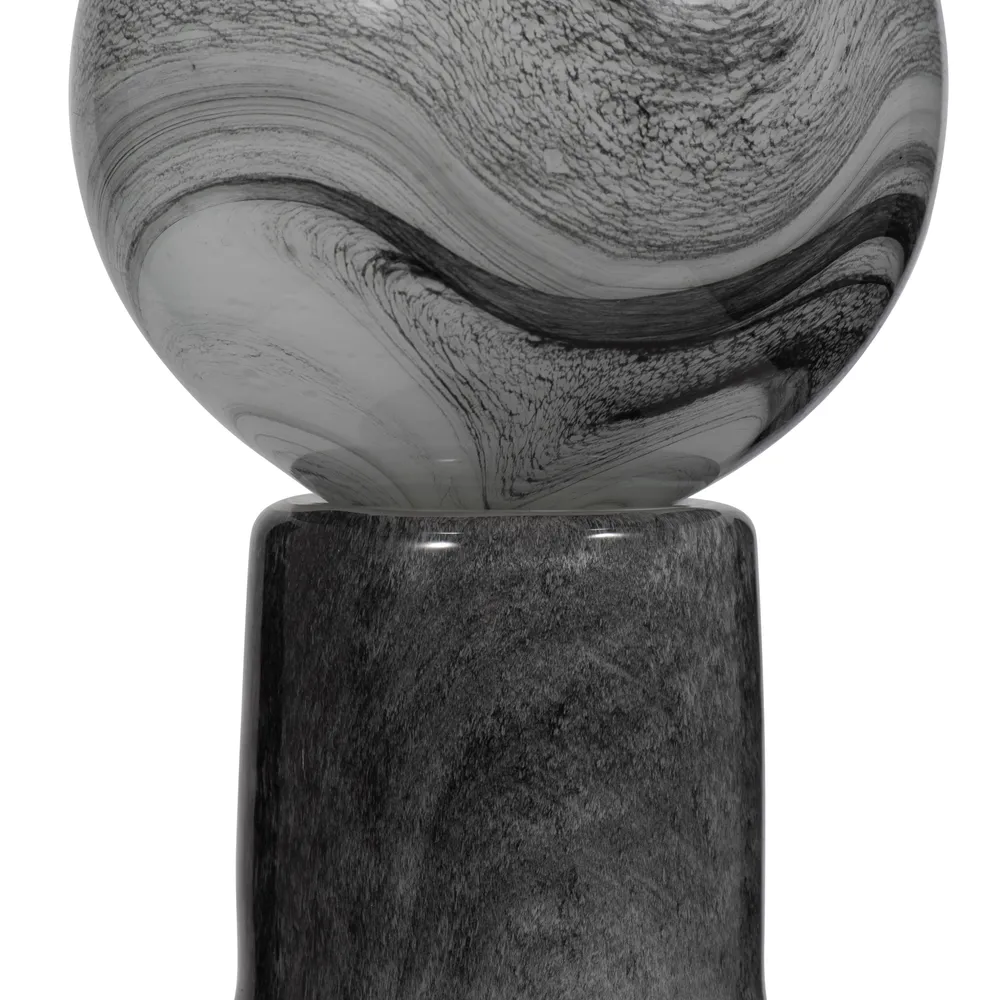 GRIFFINRIDGE GRAY GLASS VASE 22 (IN)