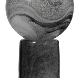 GRIFFINRIDGE GRAY GLASS VASE 22 (IN) 6