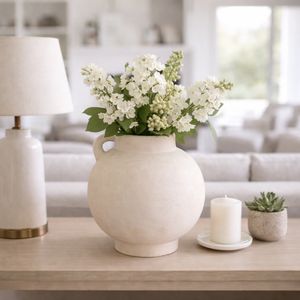 CORBINFORD WHITE VASE 12 (IN) 11