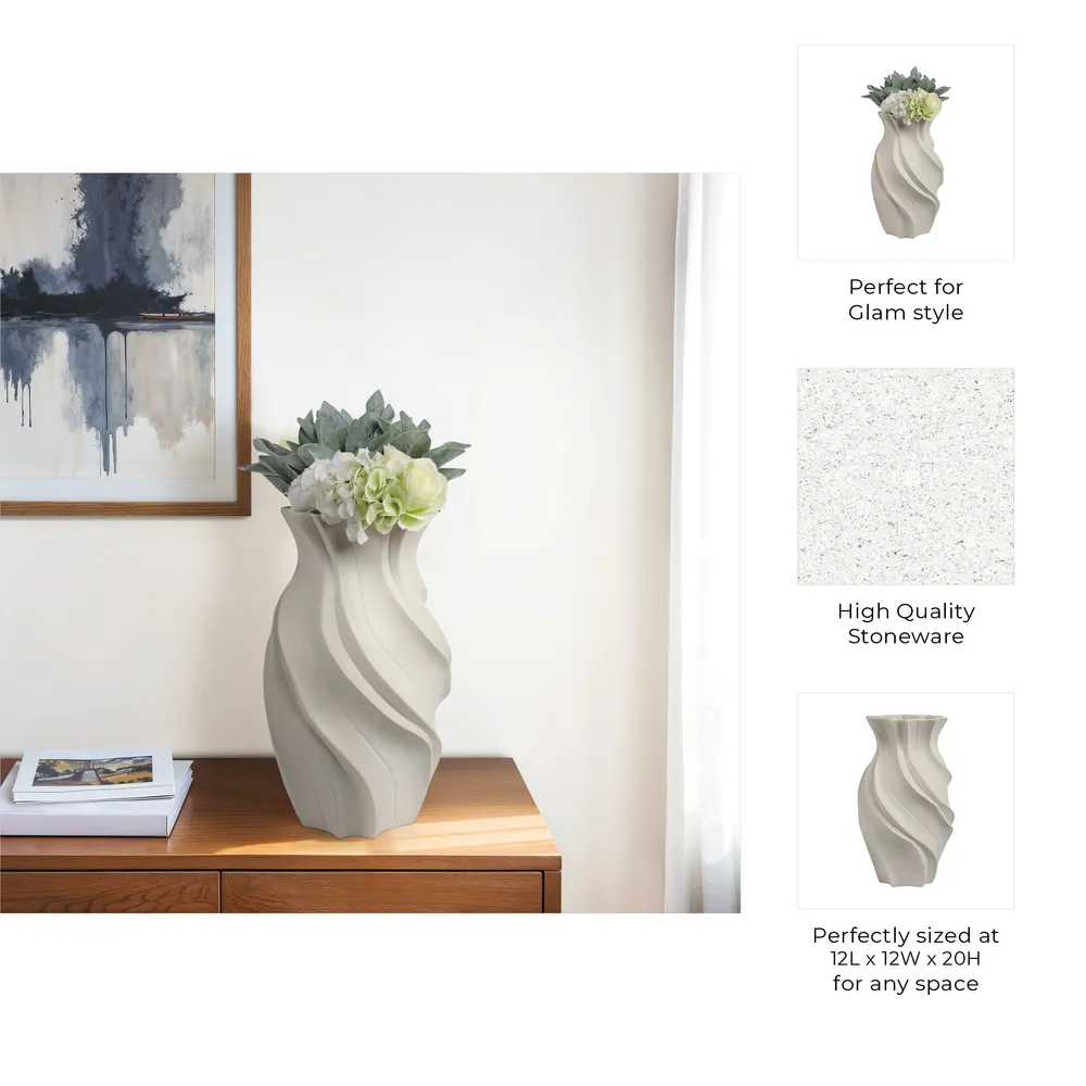 DORIANWIND IVORY VASE 20 (IN)