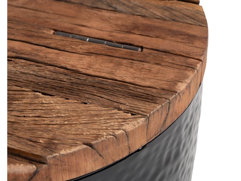 Duskan Storage Side Table Natural & Black 6