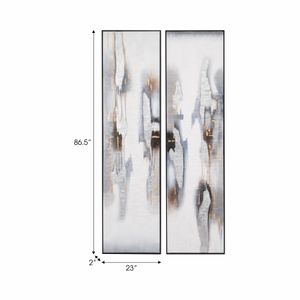 FARROWGATE SET OF 2 WHITE ART 23 (IN) 9